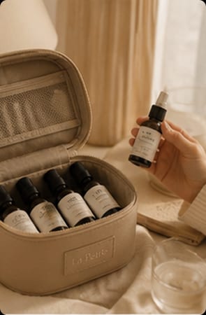 La Petite case packed in luggage